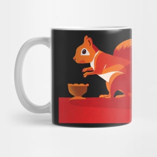 Red Squirrel Art Mug